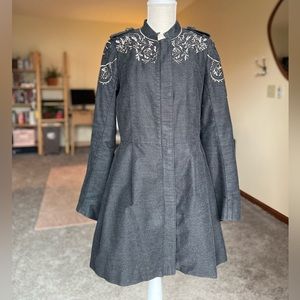 Free People Embroidered Coat